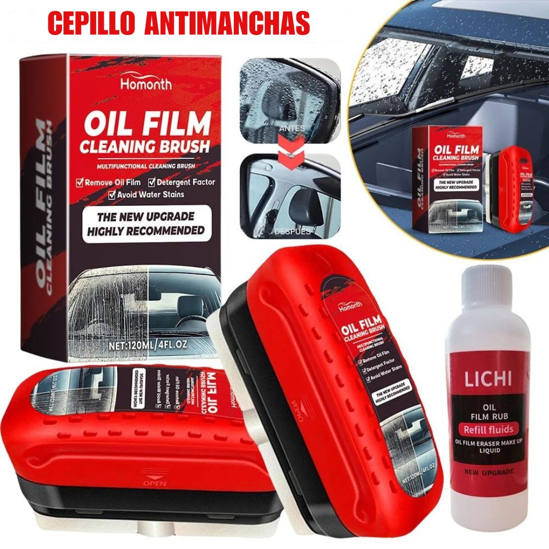 ✨Limpia tu Parabrisas con el Cepillo Anti-Manchas™ y recibe 1 Repuesto de Oil Film GRATIS – Vidrios limpios y sin esfuerzo