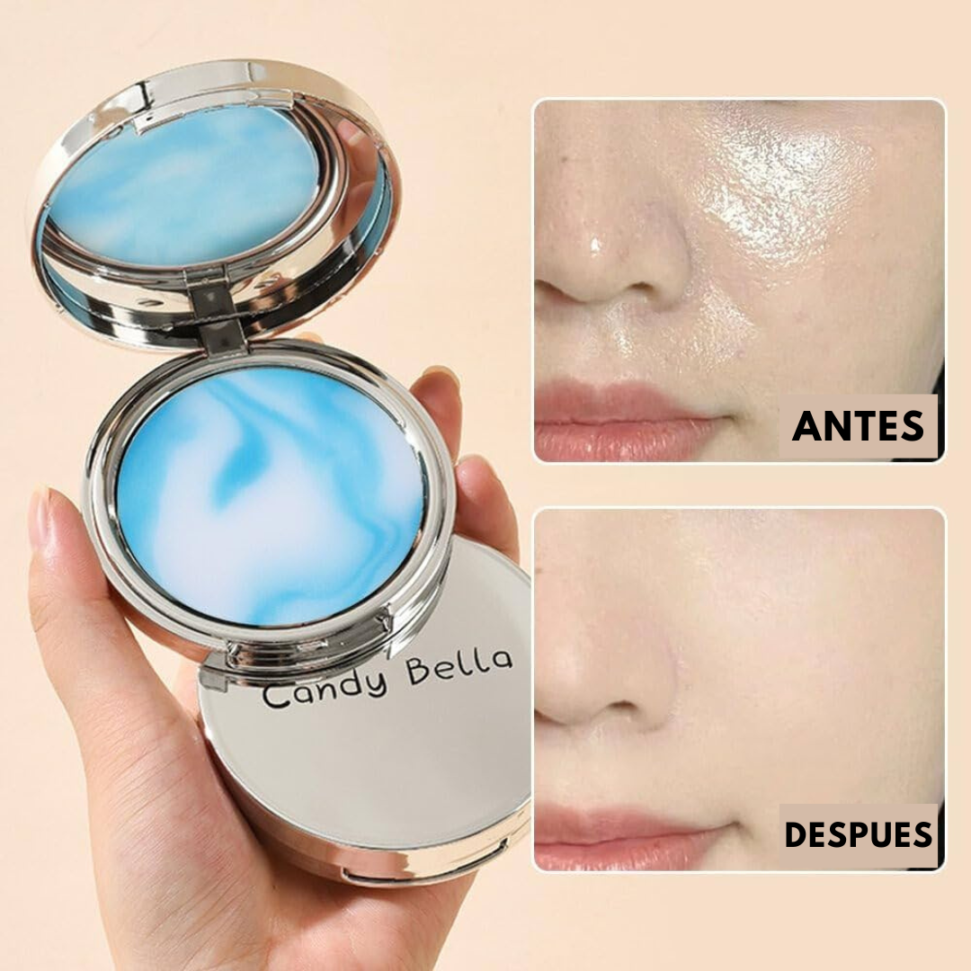 ✨ Candy Bella™ - Polvo Prensado Anti-Brillo para efecto Mate 💖✨