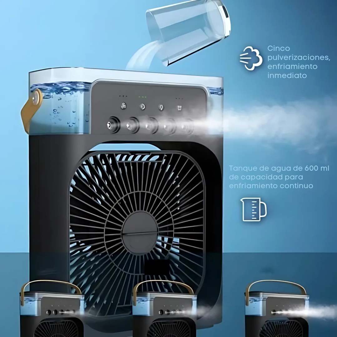 🔹 BreezePure™ –Aire acondicionado portátil -Ventila, humedece, purifica y refresca el ambiente donde estas  🌿❄️