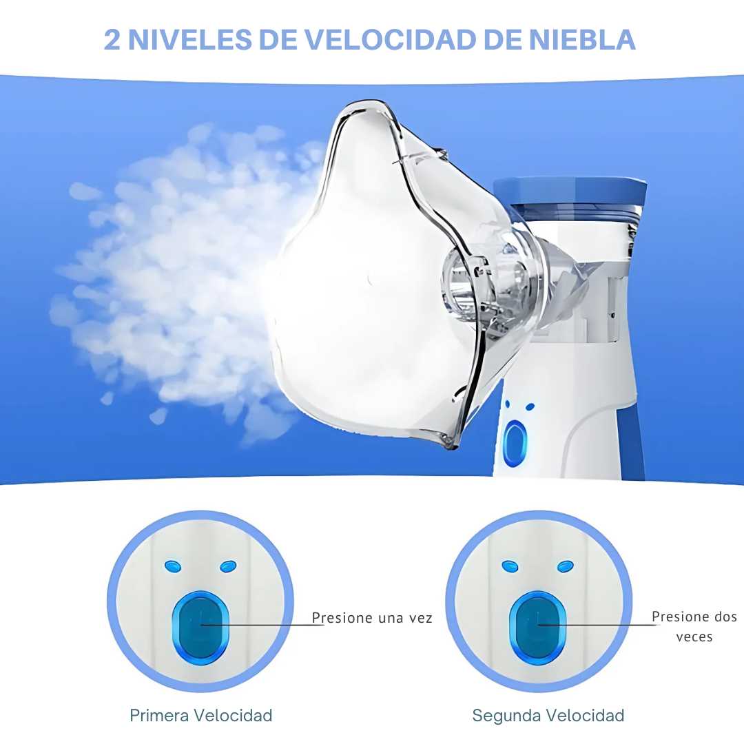 🌬️Nebulizador portátil –  Respira con facilidad en casa o en movimiento. Hoy  con 50% OFF