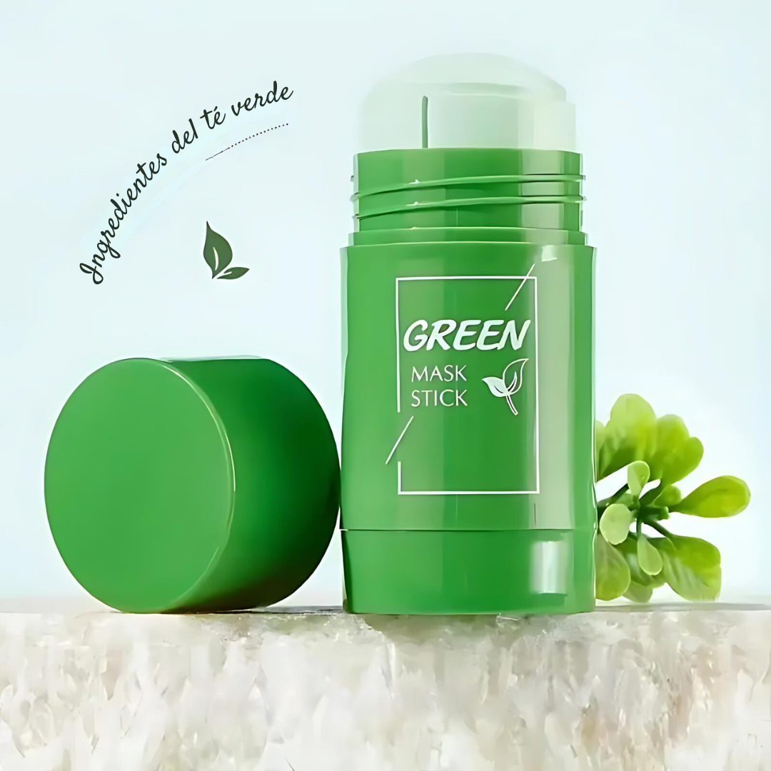 🌿 Green Mask Stick™ Mascarilla Facial de Te Verde💪 Tu aliado contra los puntos negros y la piel grasosa