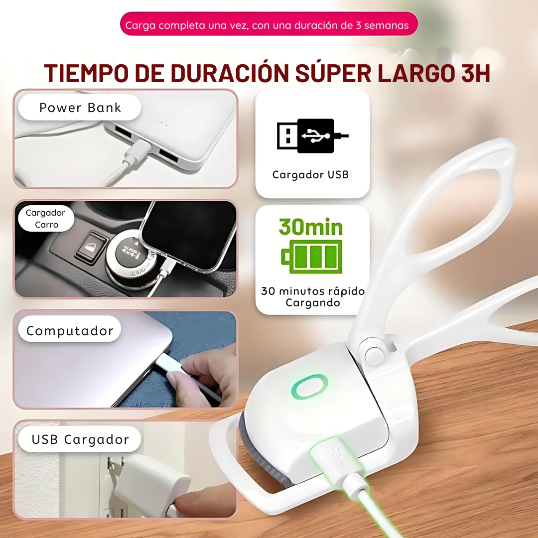 ✨ LashGlam Pro™ | Rizador Eléctrico para tus Pestañas en solo 30 Segundos haran que brillen como nunca 👁️