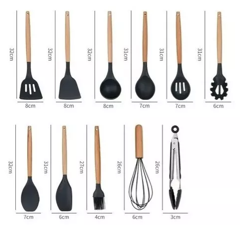 Set de 12 Utensilios para Cocina