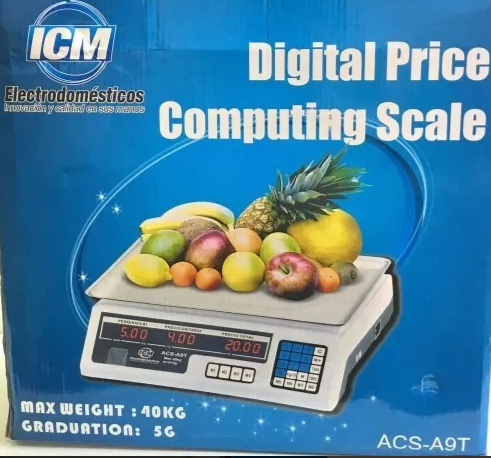 Bascula Digital 40 Kgs. Ref. ACS-A9T