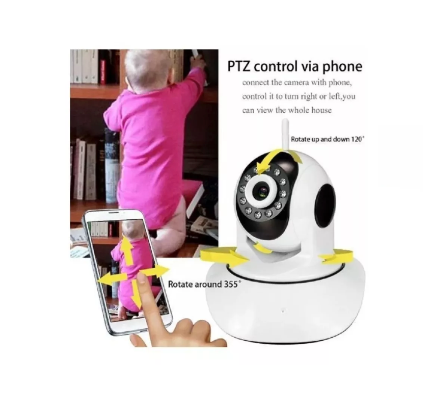 Camara Robotica Wifi 360º Con Vision Nocturna. Ref.N1-HD1001GN1