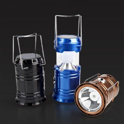 Lampara Linterna Recargable de Corriente, Luz Solar 12cm Camping