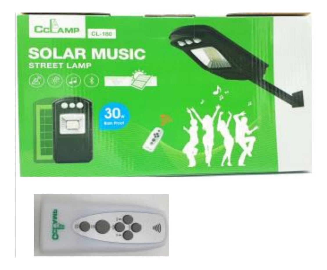 Lámpara Exterior Solar Led, Sensor Luz, 30W