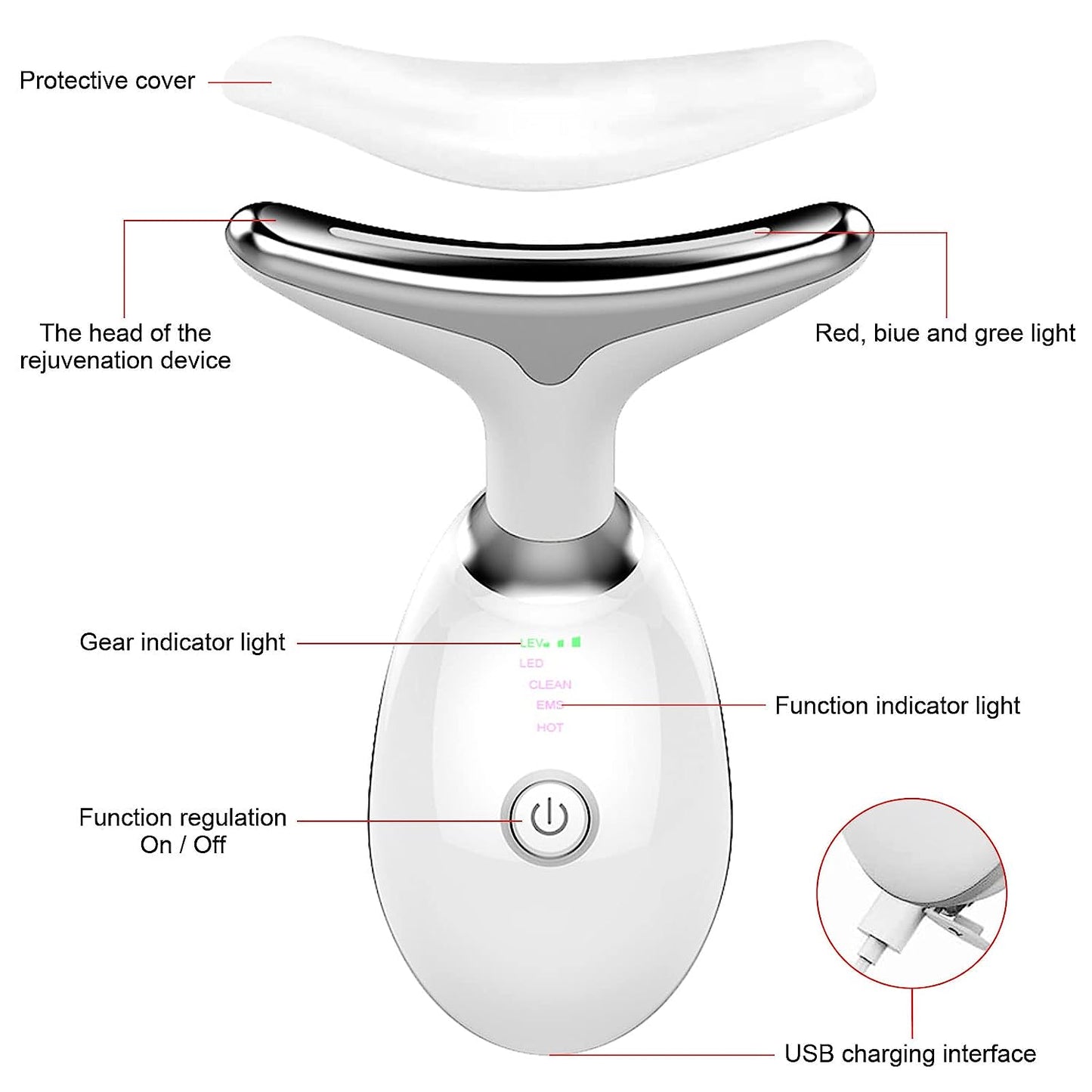 ✨ Sculptor 7 en 1™ – Cuidado Facial y de Cuello con Tecnología LED