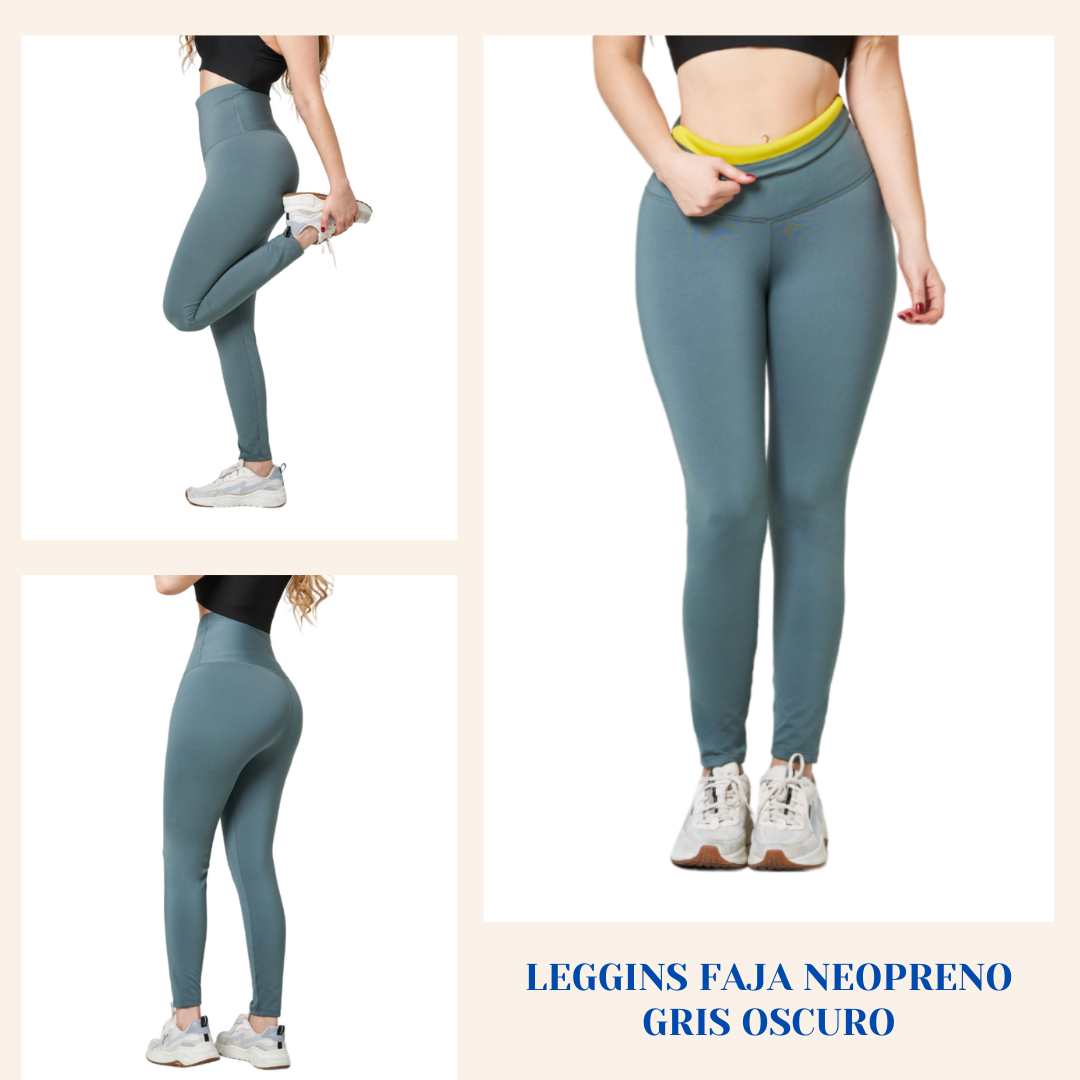 ¡Leggins con Faja de Neopreno de alta calidad! Acción Térmica Localizada (Suda hasta 4 veces más) ,🔥OFERTA de HOY Compra 2 Leggins x $114.900 y Recibe un Top Negro talla Unica de Regalo 🎁