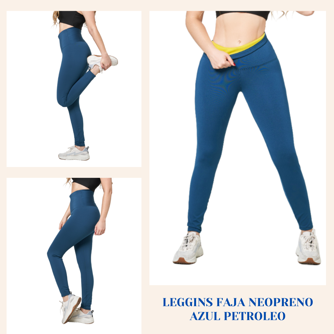 ¡Leggins con Faja de Neopreno de alta calidad! Acción Térmica Localizada (Suda hasta 4 veces más) ,🔥OFERTA de HOY Compra 2 Leggins x $114.900 y Recibe un Top Negro talla Unica de Regalo 🎁