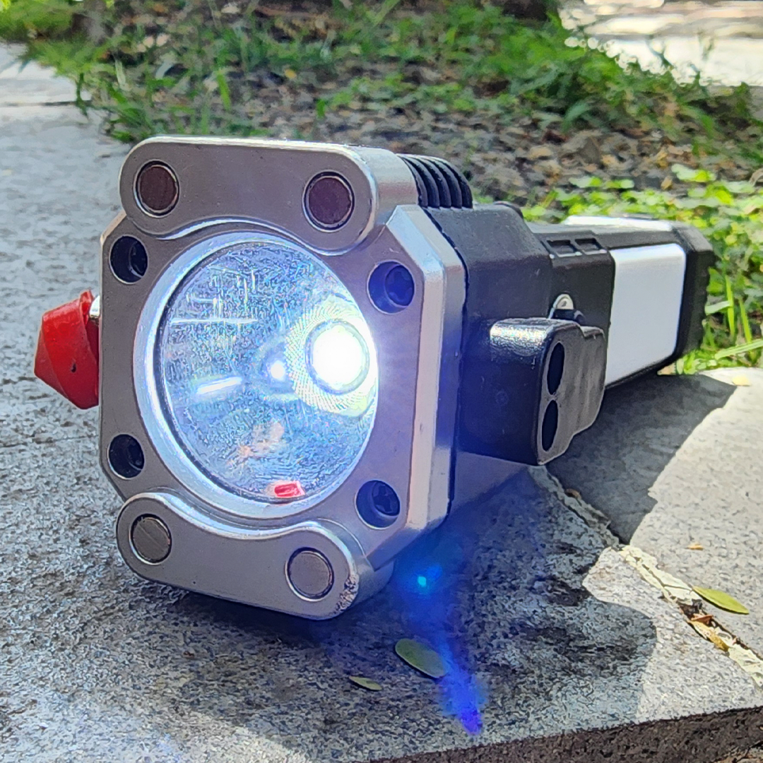 🔦 Linterna Táctica 4 en 1 Recargable LED | Potencia, Rescate y Versatilidad 🛠️✨