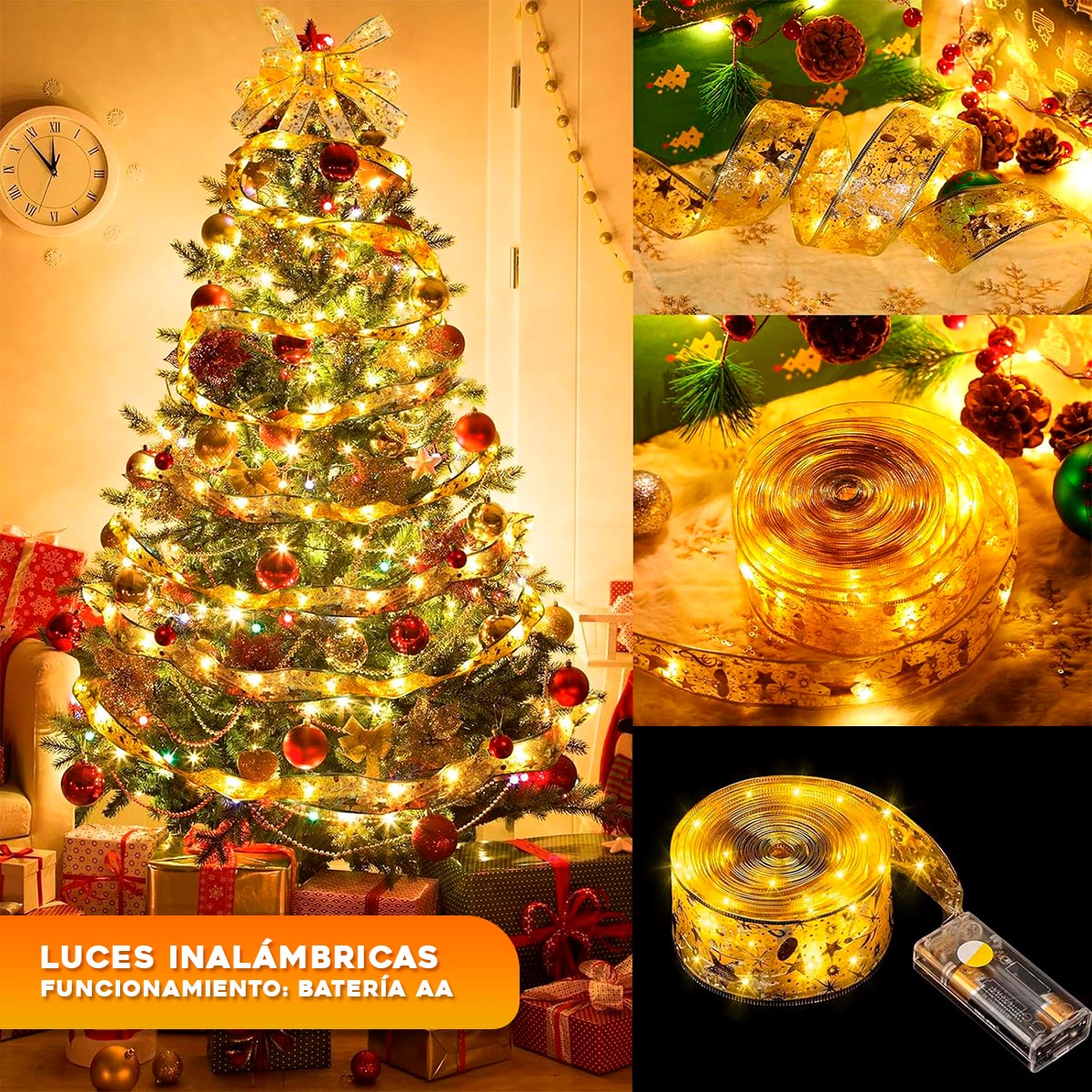🎄Cinta Con luces Led de 5 Mts✨OFERTA TEMPRANA DE NAVIDAD 🎄
