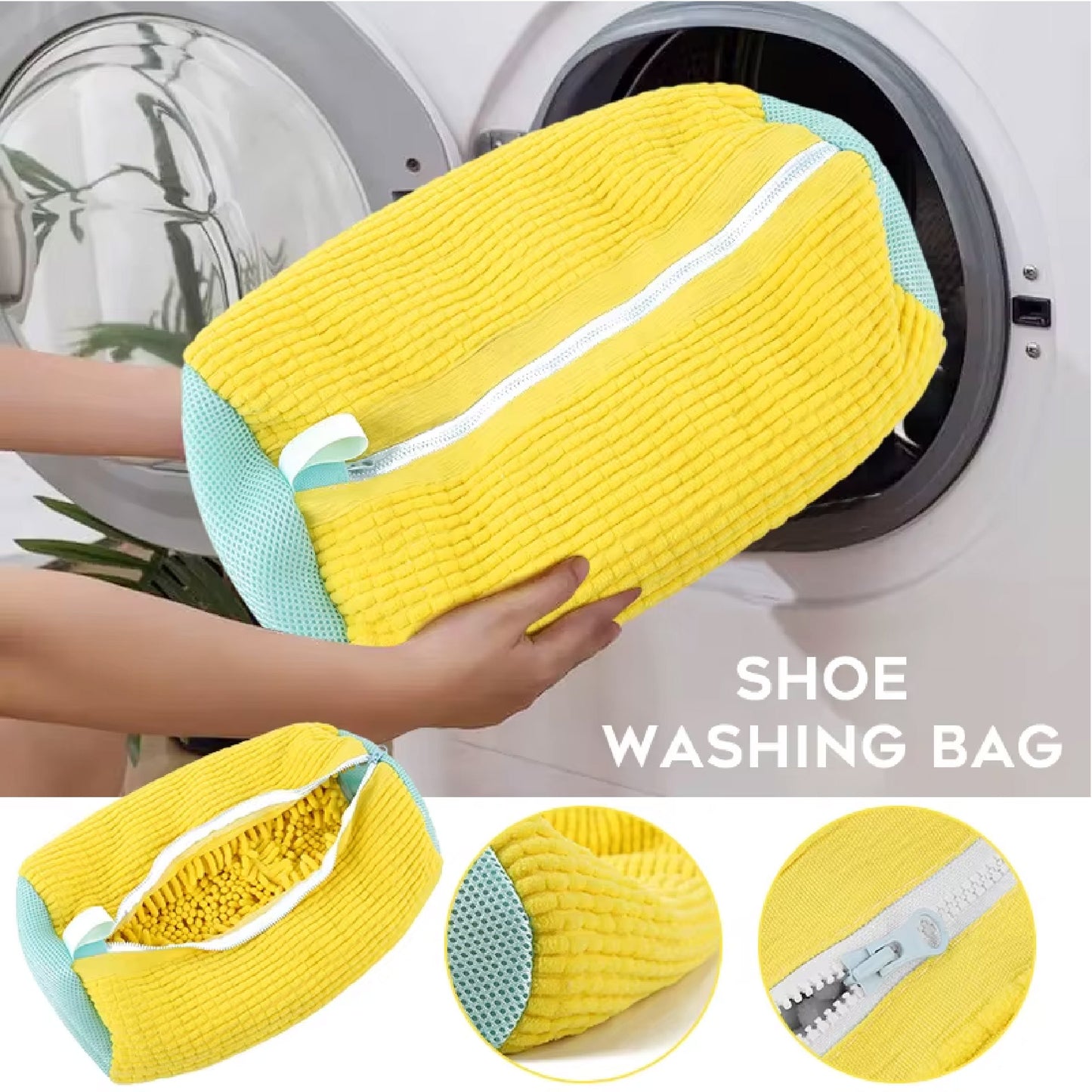 Cleanshoes® la bolsa de lavado que protege la forma y el color de tus tenis mientras la lavadora hace el trabajo.