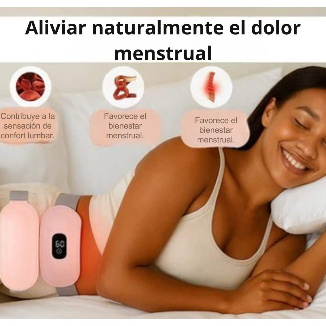 🔥 CalmiBelt™ – 💖 Cinturón Térmico Aliviador de Cólicos Menstruales 🤗