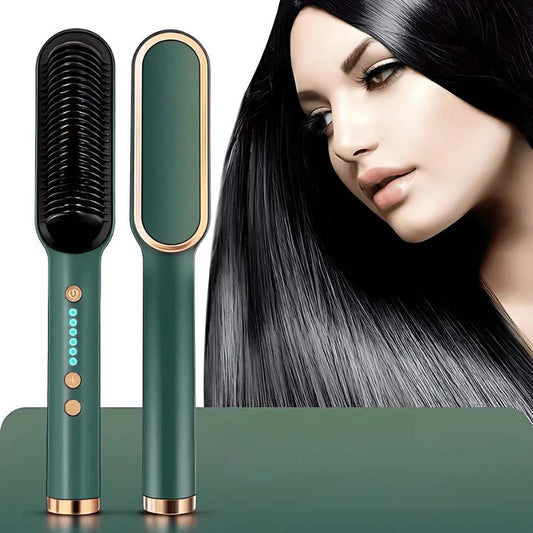✨ Cepillo Alisador Pro Ionic ✨ ¡Transforma tu cabello en segundos! 🌟 Sin frizz, sin daño, solo un estilo perfecto. 💁‍♀️