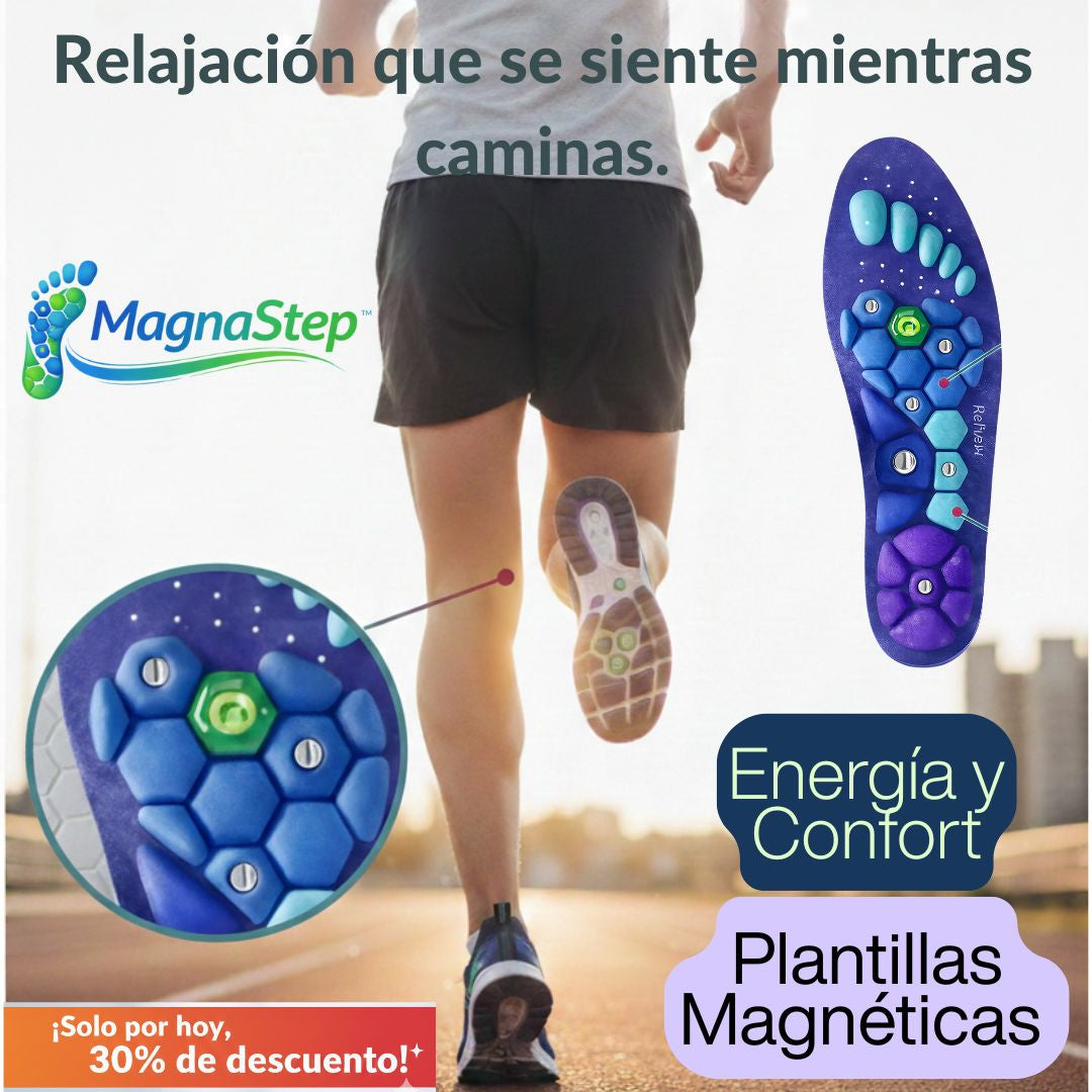 MagnaStep™ Plantillas Magnéticas Terapéuticas – Comodidad y Bienestar en Cada Paso
