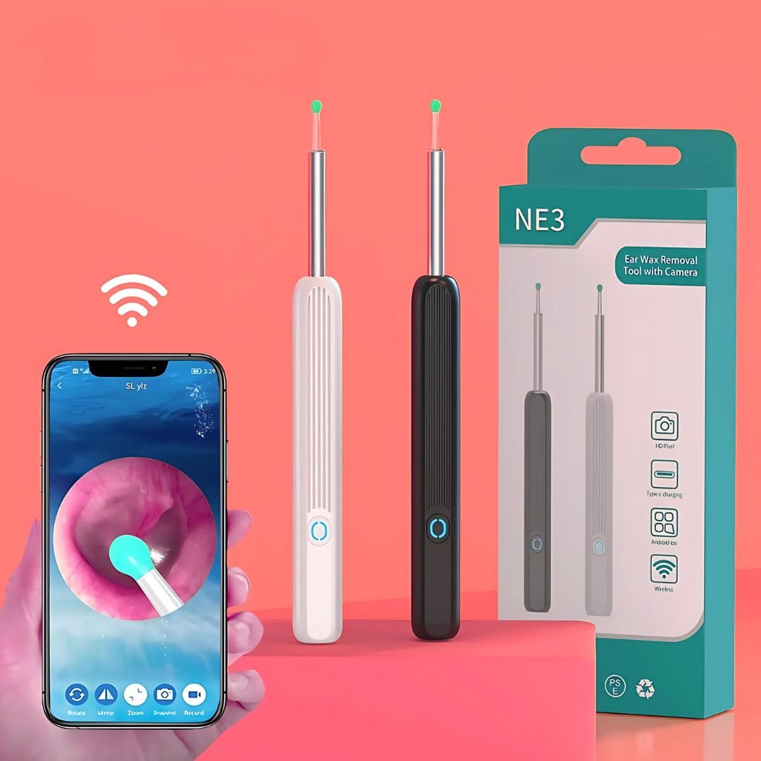 📲Cámara limpiadora de oídos🦻 HD + LED – 🔍40% DCTO por tiempo limitado