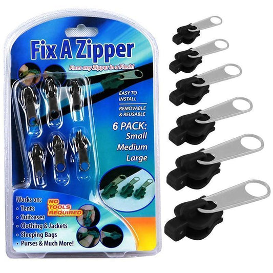 ZipFix - Kit de Reparación de Cremalleras 🔧 ¡Repara tú mismo en segundos sin complicaciones! 🔥 OFERTA SOLO POR HOY:  Lleva 12  Cremalleras con un 40% OFF🔥