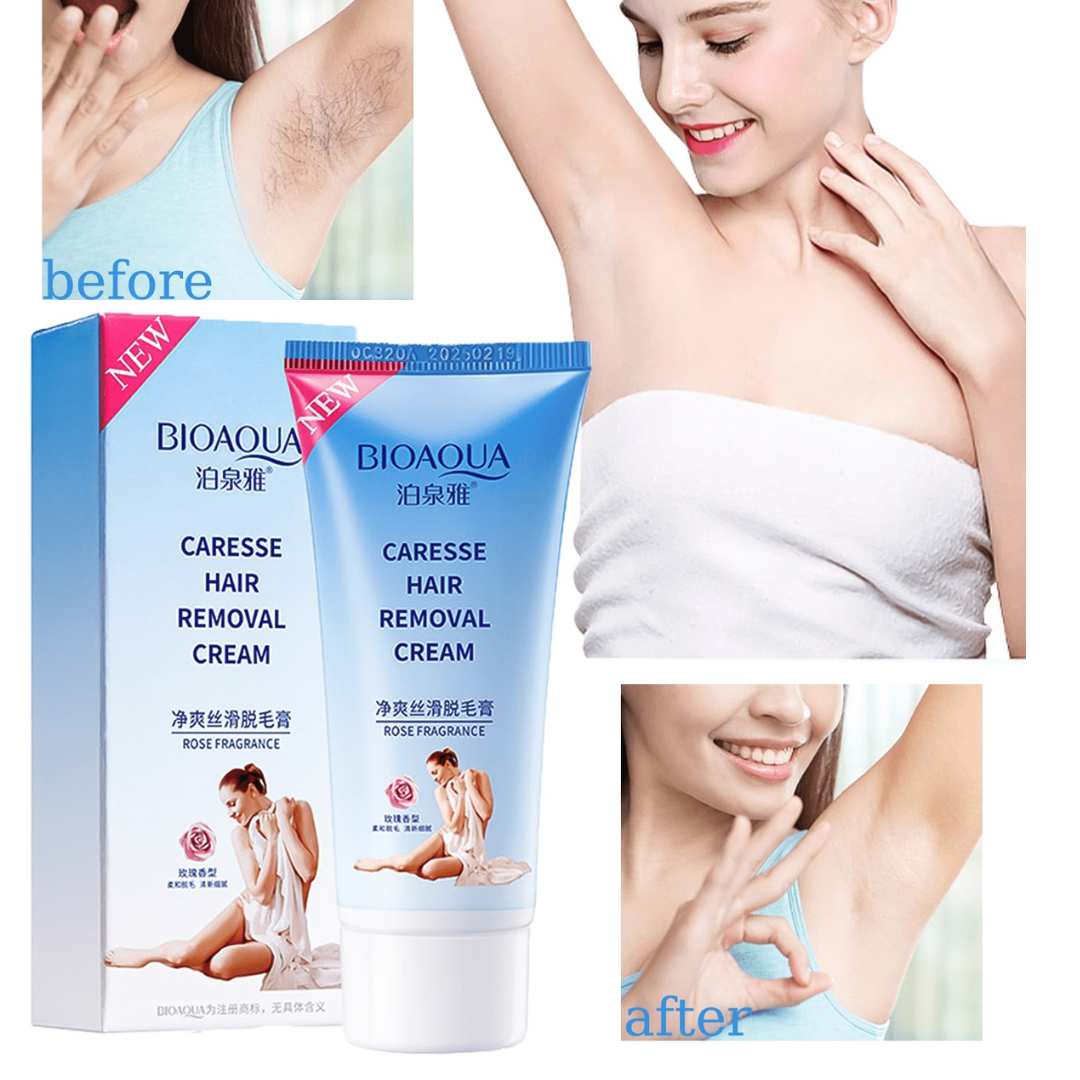 🧴BIOAQUA , Crema Depiladora Celeste x 2Unds🦵🏻