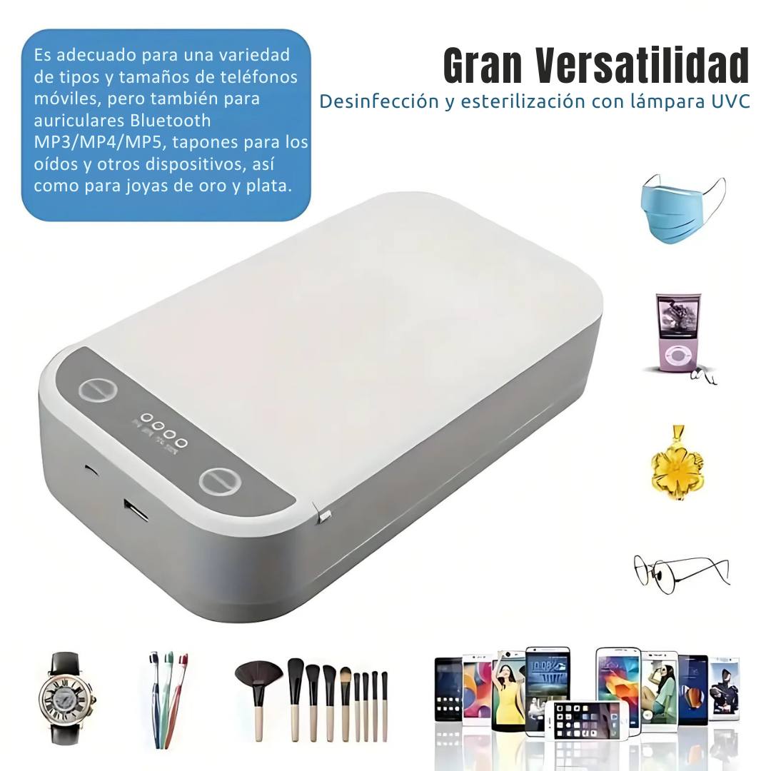 ✨ Caja Esterilizadora Desinfectante UV - Protege a tu familia de virus y bacterias ✨