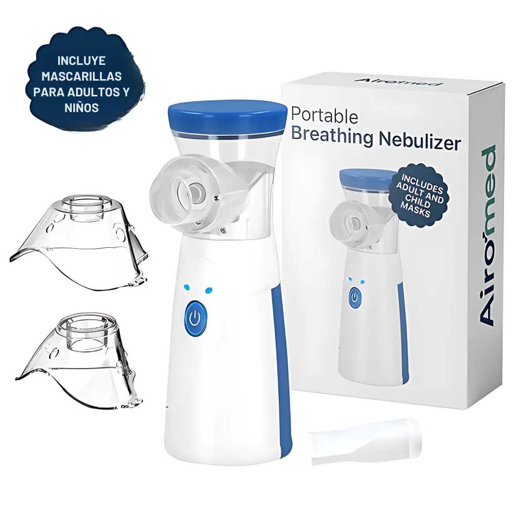 🌬️Nebulizador portátil –  Respira con facilidad en casa o en movimiento. Hoy  con 50% OFF