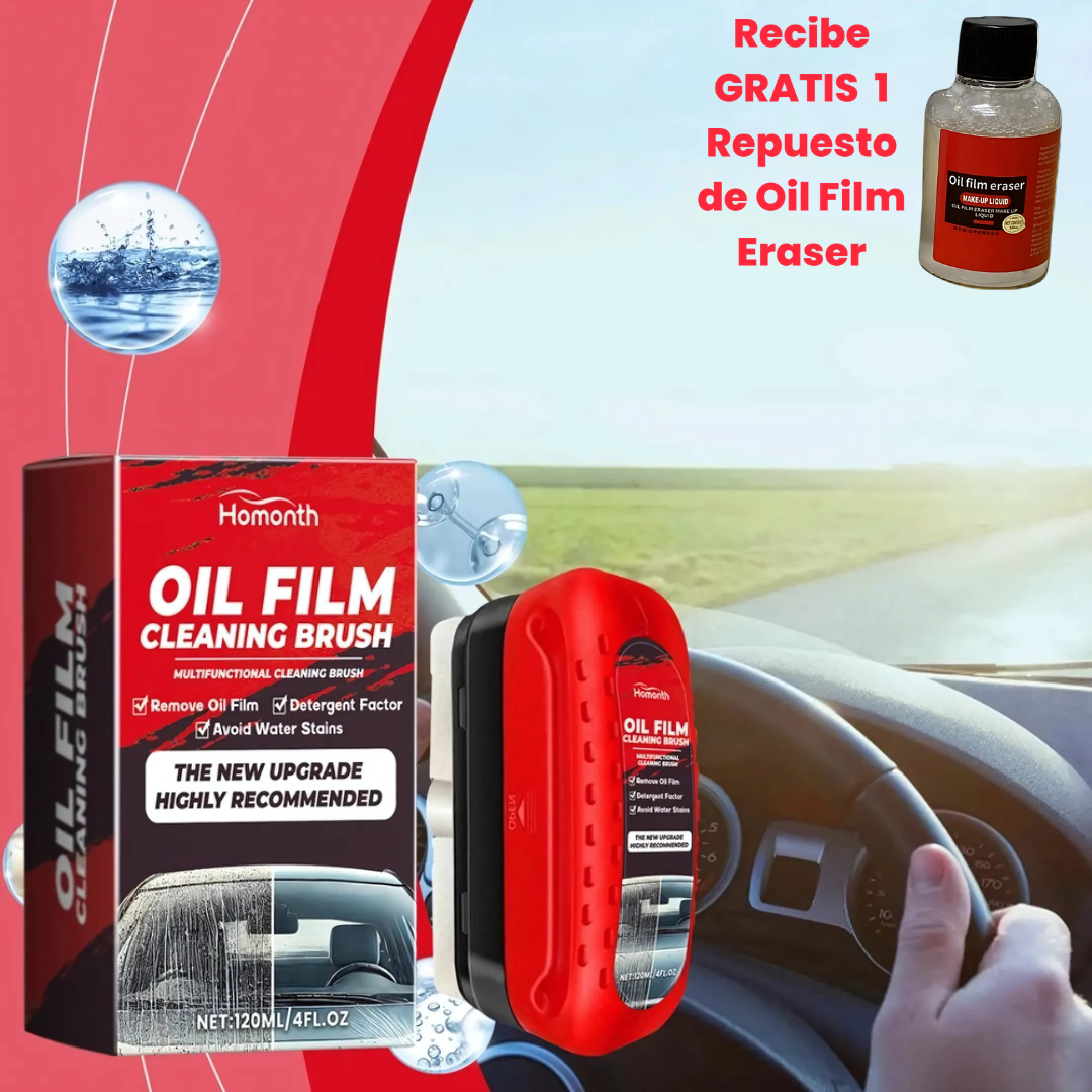 ✨Limpia tu Parabrisas con el Cepillo Anti-Manchas™ y recibe 1 Repuesto de Oil Film GRATIS – Vidrios limpios y sin esfuerzo
