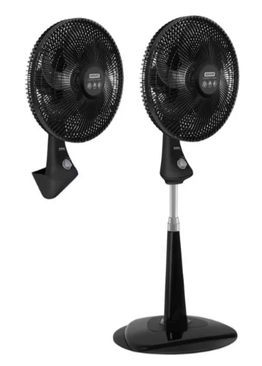 Ventilador Samurai 2 En 1 Comfort Maxx 18"  Negro