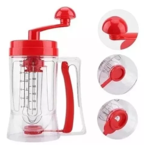 Mezclador Y Dispensador Manual para masa de Cupcake y Waffles.
