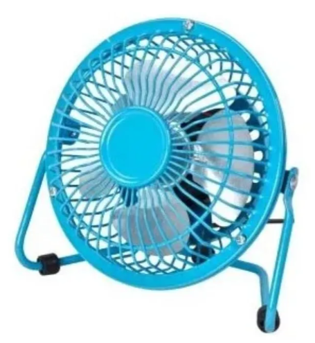 Mini Ventilador Metálico de 4" Portátil de Cable Usb. Ref :HJ-S-13