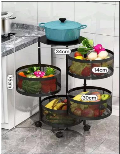 Estante de Almacenamiento Redondo