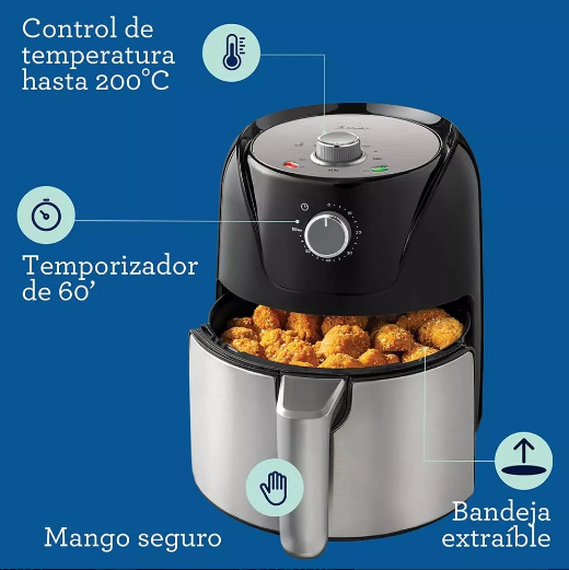 Freidora De Aire Manual Oster 4Lts.