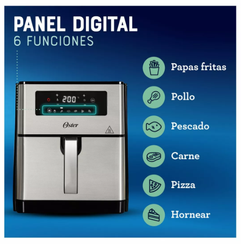 Freidora De Aire Digital Oster 9Lts.