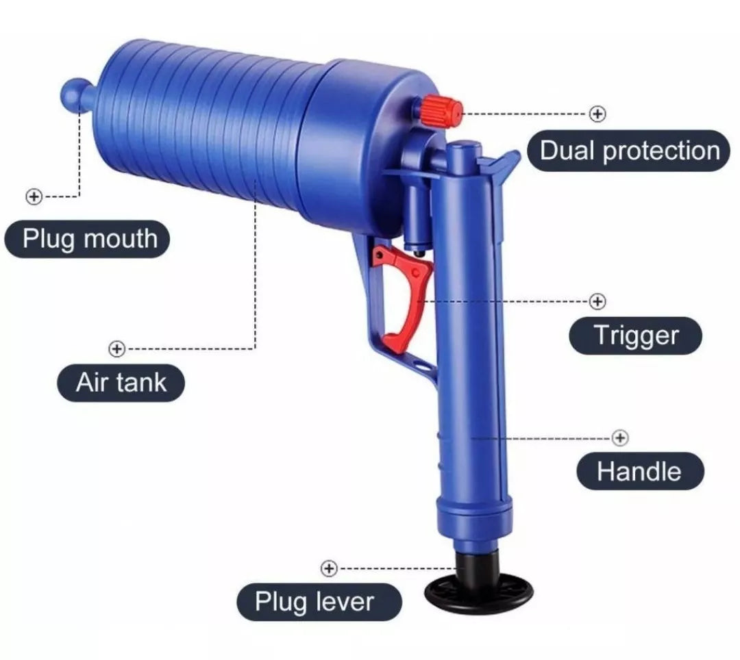 Bomba Manual con presión para desagües. (Destapa Cañerías)