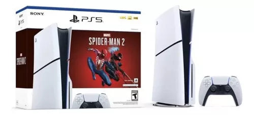 Consola Playstation 5 Slim Disco Spiderman - Ps5 1 Control Color Blanco
