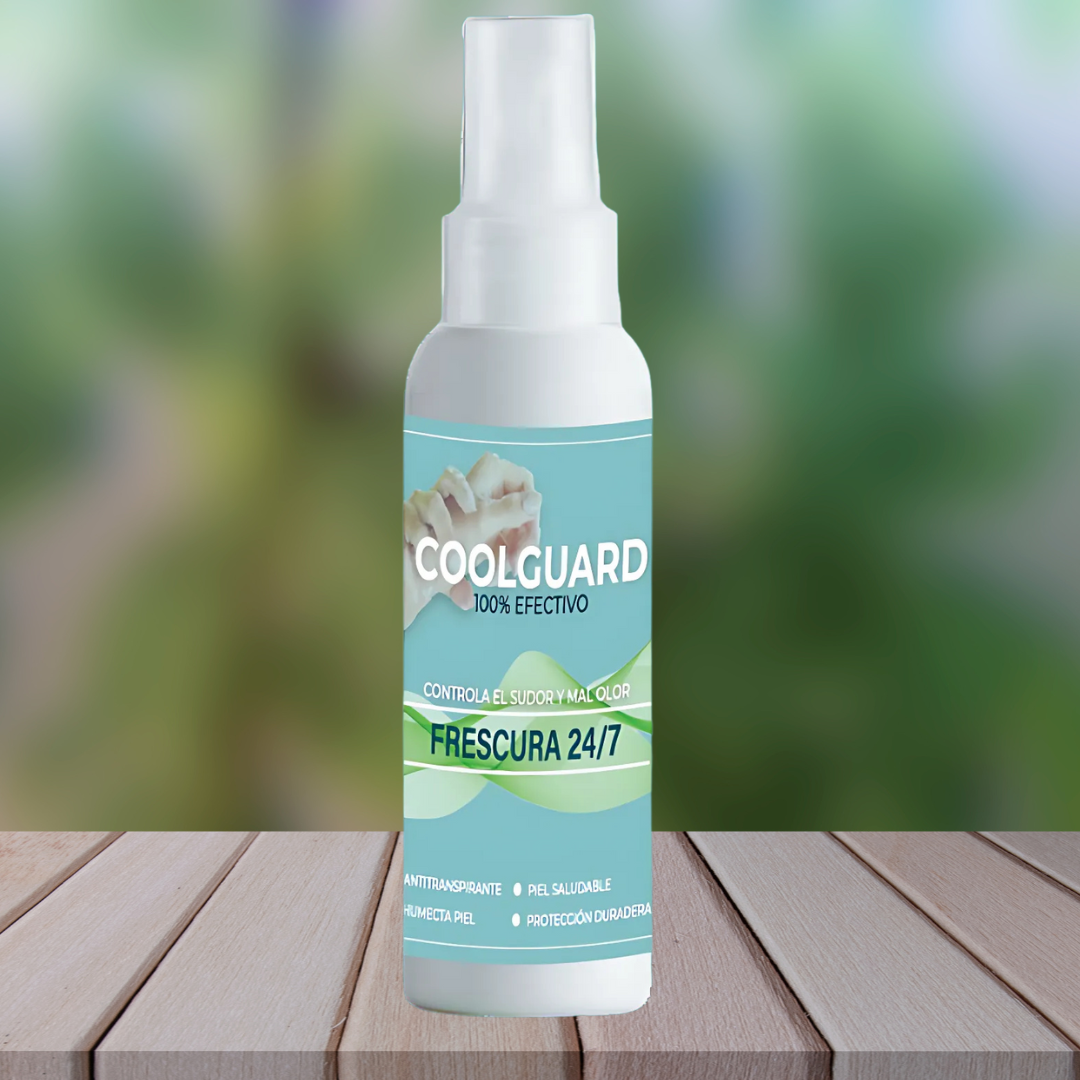 CoolGuard™ –❄️ Controla el sudor y mal olor en cualquier parte del cuerpo 🚫 ¡Mantente fresco, seco y seguro todo el día! 🌿