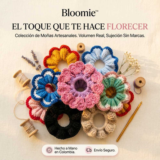 Bloomie- Moñas Tejidas en Crochet. Unicas y Especiales