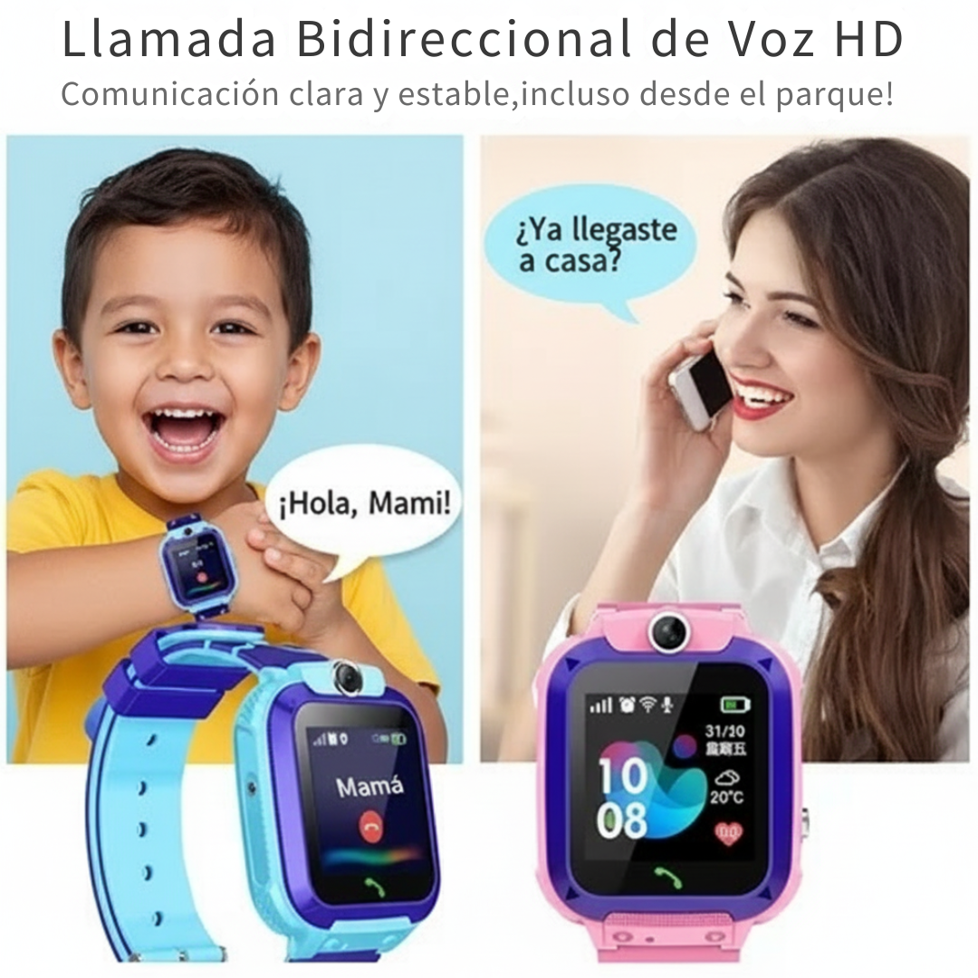 ⌚ Reloj Inteligente de Seguridad 🔒 para niños Q12™ – Con GPS, llamadas y botón SOS para tu tranquilidad