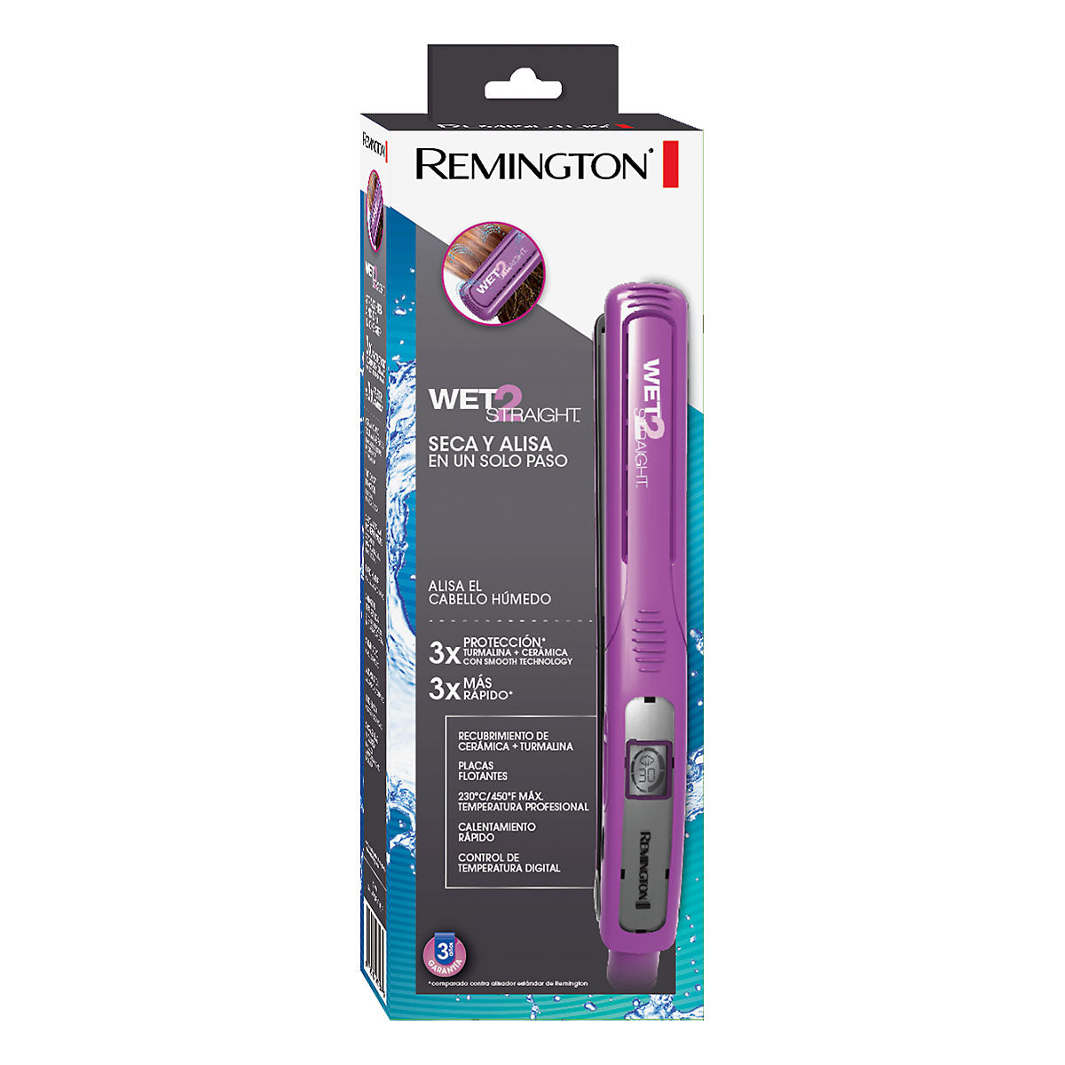 Plancha alisadora Remington WET2Straight. Ref 7901