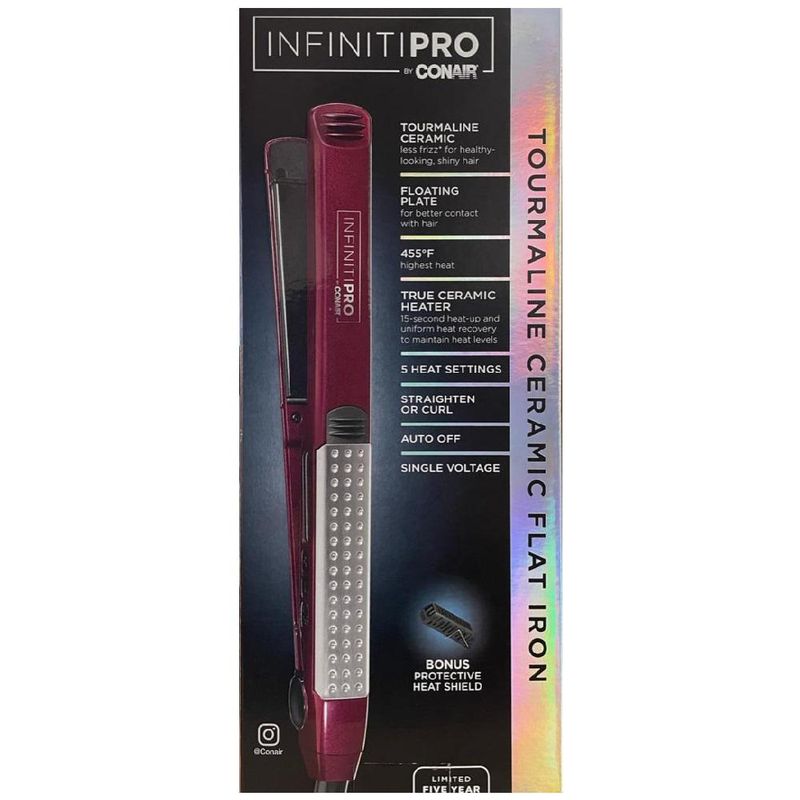 Plancha Alisadora CONAIR de 1'' Ceramica Turmelina Infiniti PRO
