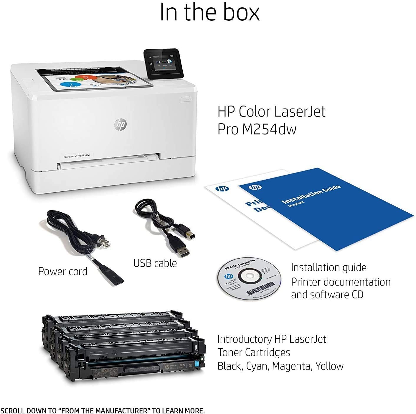 Impresora Hp M254dw Laserjet Pro Color
