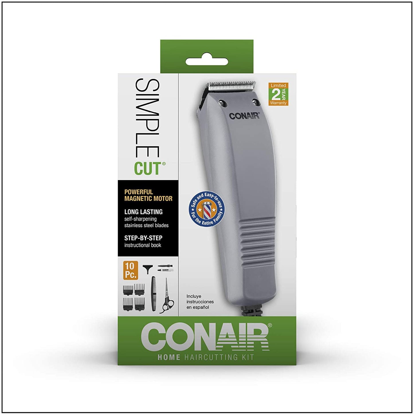 Kit De Corte De Pelo Para El Hogar CONAIR De 10 Piezas