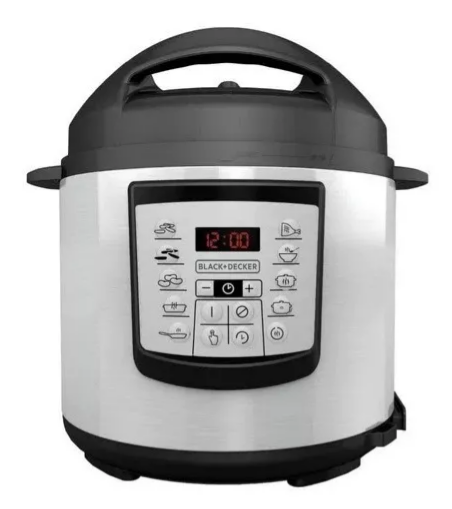Olla de presión digital Multifuncional Black+decker de 6lt.
