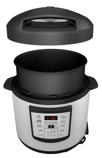 Olla de presión digital Multifuncional Black+decker de 6lt.