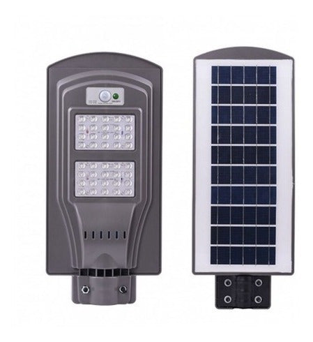 Lampara De Exterior Solar Led 40w con Sensor De Luz Y Soporte