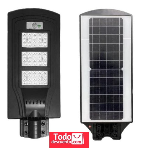 Lampara De Exterior Solar Led 60w con Sensor De Luz Y Soporte Ref.  CL-160