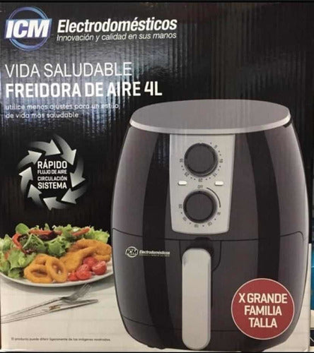 Freidora de aire ICM con capacidad de 4L