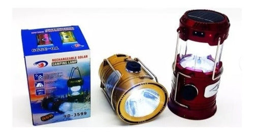 Lampara Linterna Recargable de Corriente, Luz Solar 12cm Camping