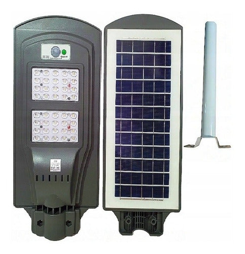 Lampara De Exterior Solar Led 40w con Sensor De Luz Y Soporte