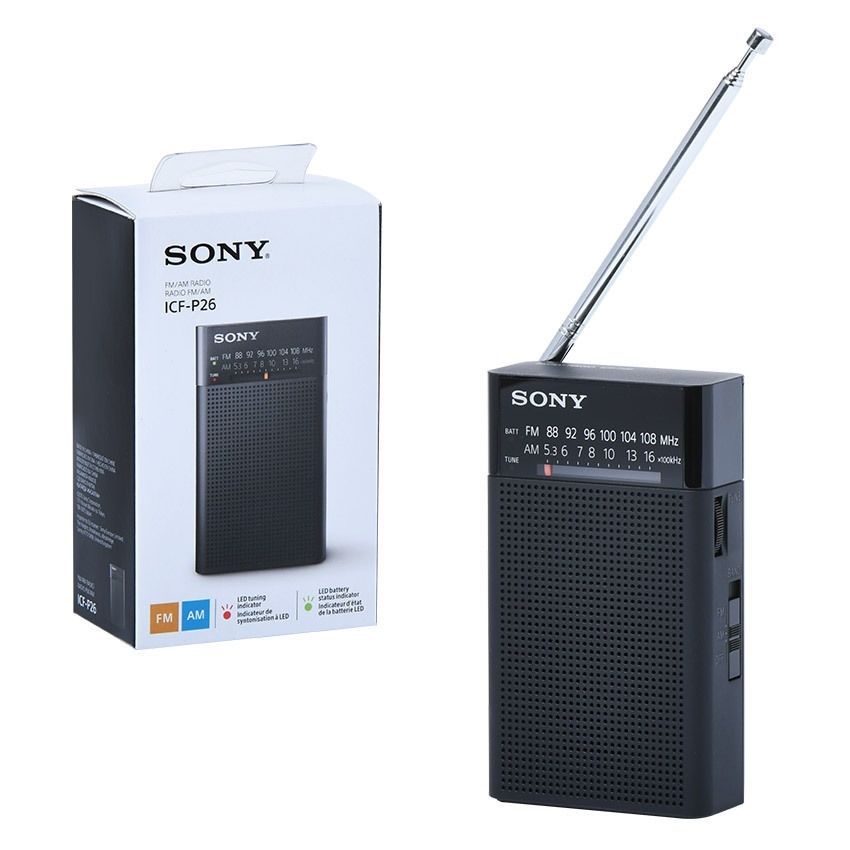 RADIO PORTÁTIL CON PARLANTE SONY ICF-P26/BC