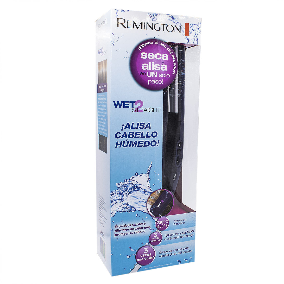 Plancha Ancha Remington Pelo Húmedo Plancha Sobre Mojado S8001